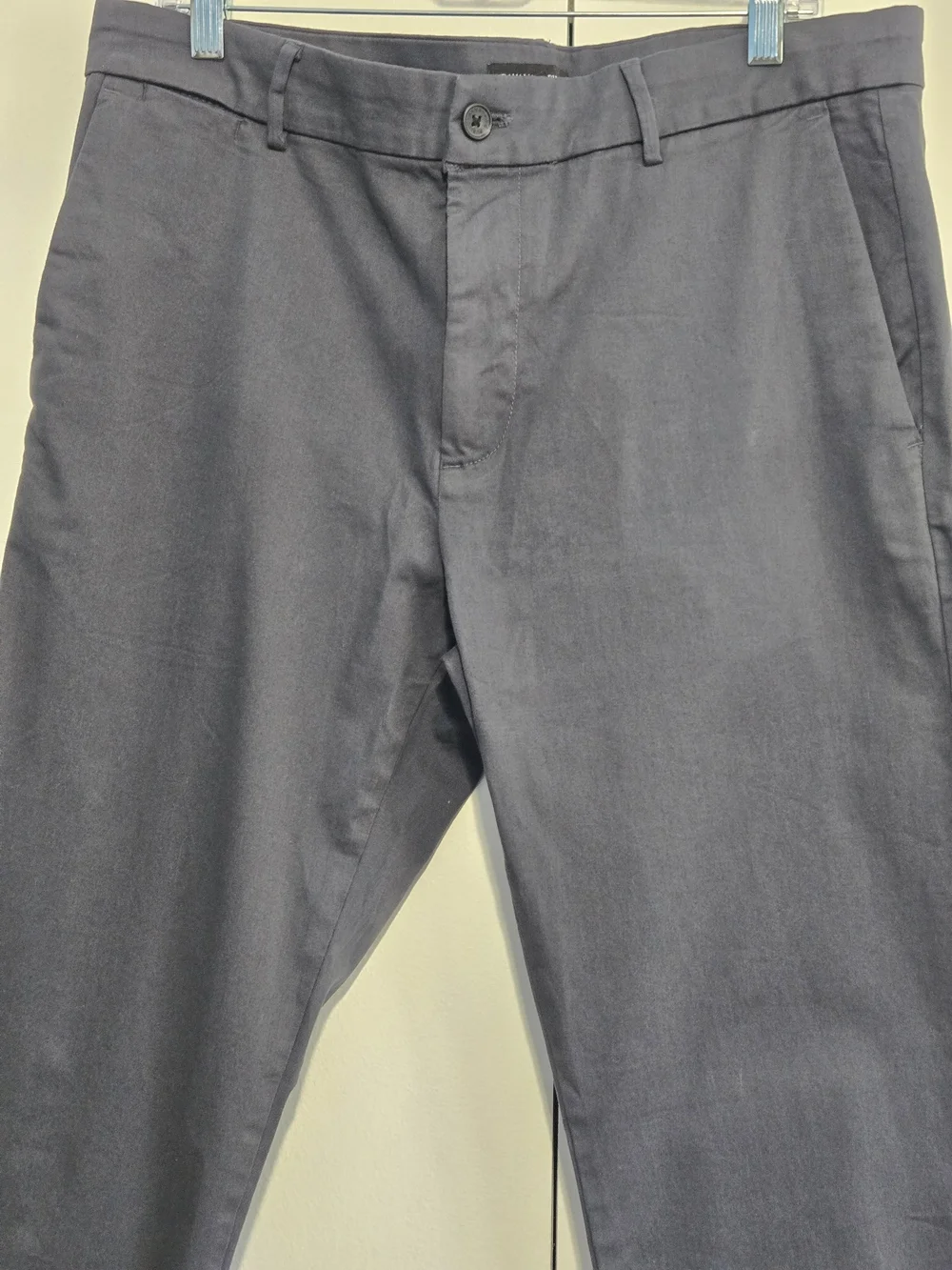 Banana Republic 36x30 Navy Stretch Chino Pants Straight‎ Fit Casual